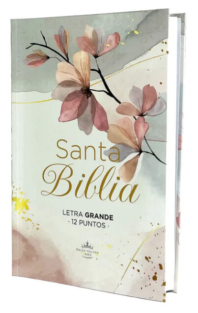 Biblia Reina Valera 1960 Letra Grande PJR Flores Invierno