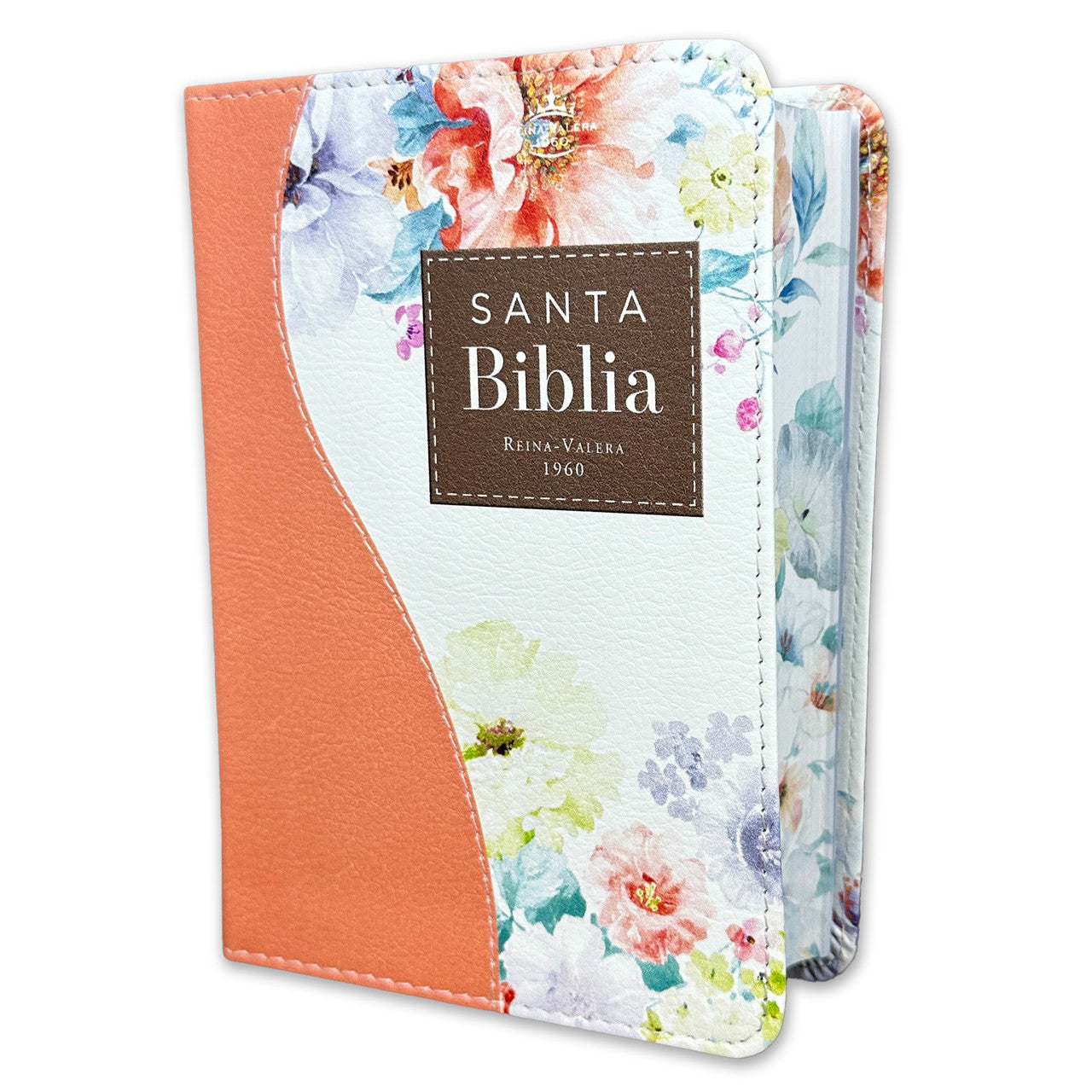Biblia Reina Valera 1960 · 10x14 cm · Letra pequeña 8,5 pt · Con cierre · Tapa imitación piel · Colección Renovación coral