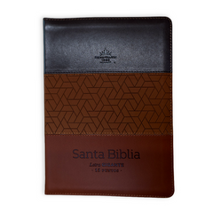 Biblia Reina Valera 1960 – 085 – Con Concordancia – Letra 15 pts – 17x25 cm – Cierre con Índice – Marrón/Café