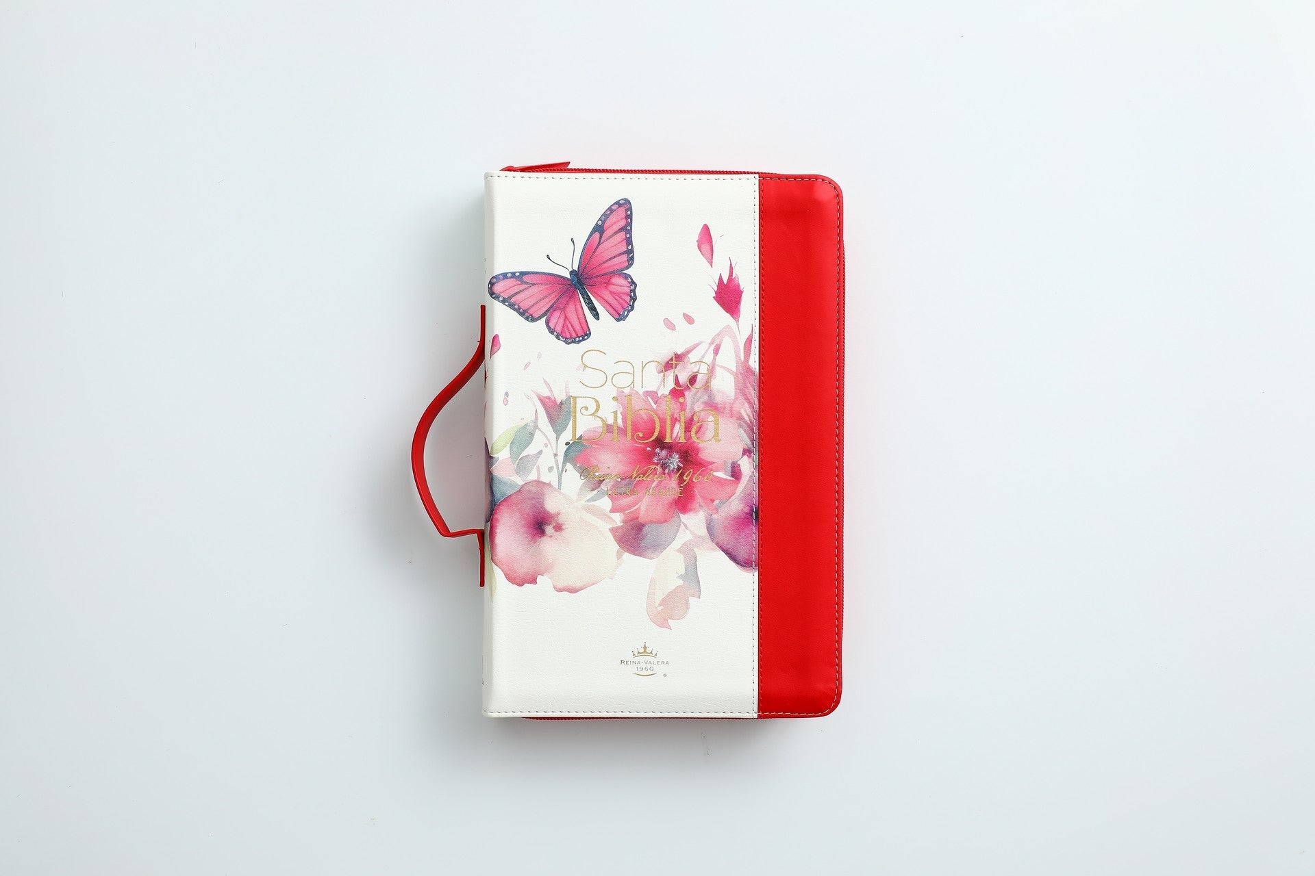 Biblia Reina Valera 1960 · 13,8x21,2 cm · Letra grande 12,5 pt · Con cierre e índice · Colección Pretty rosa