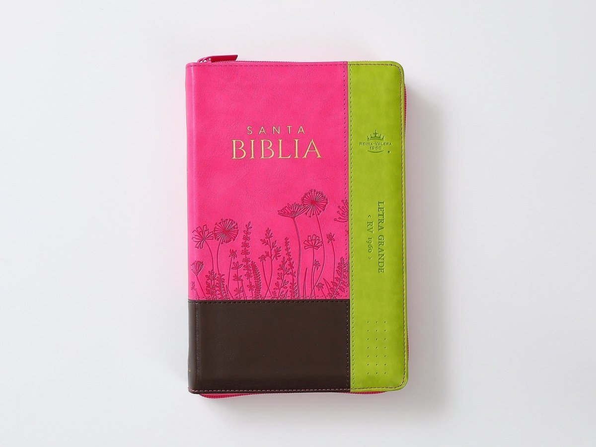 Biblia Rvr60 065Czti Lg Cierre Indice 12P 15 X 23 Inspiracion Flores