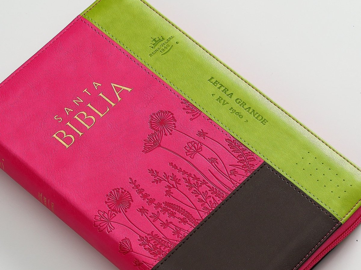 Biblia Rvr60 065Czti Lg Cierre Indice 12P 15 X 23 Inspiracion Flores