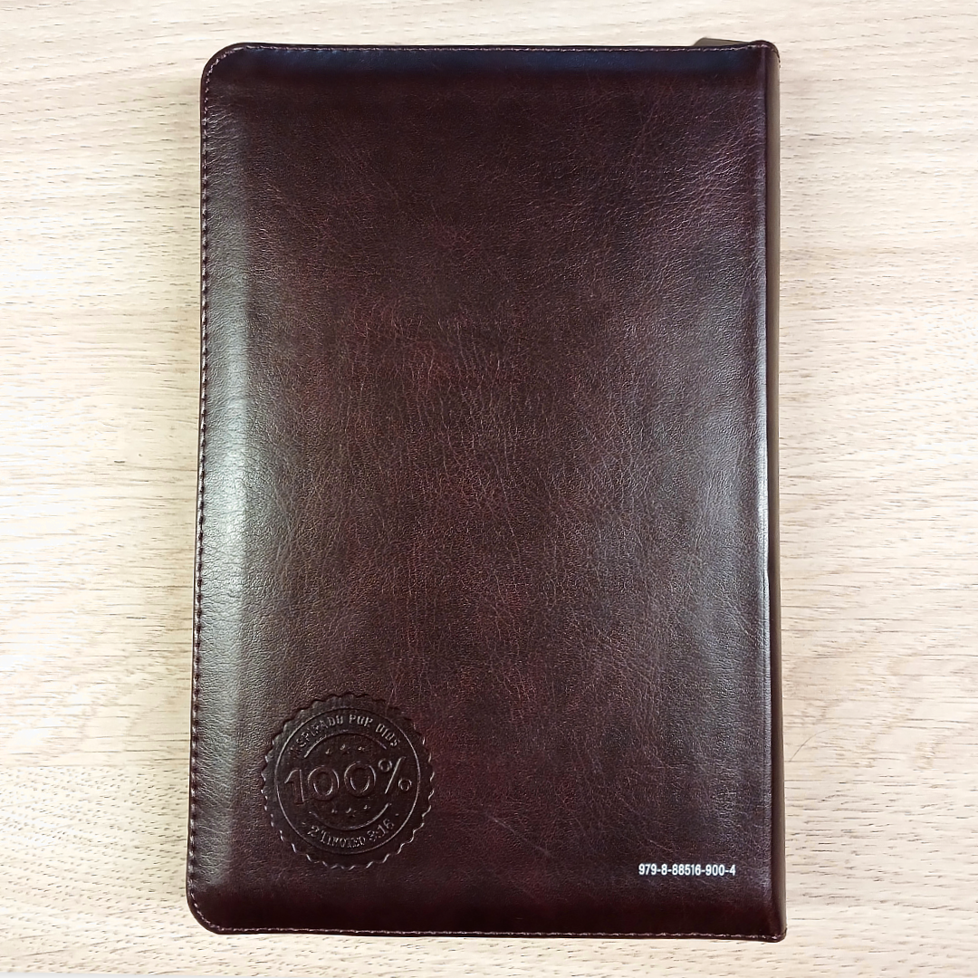 Biblia Reina Valera 1960 065Cz Lg 12P 14X21 Héroes Imitación Piel Café/Café Con Cierre