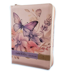 Biblia Reina Valera 1960 045Czti L 12P 11X16Cm Pjr Cp Victoria Flores Sobre Rosa