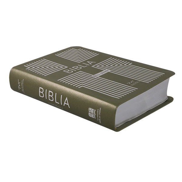 Biblia Reina Valera Contemporánea – Tapa Imitación Piel Gris, Concordancia, Palabras de Jesús en Rojo, Letra 13 Puntos