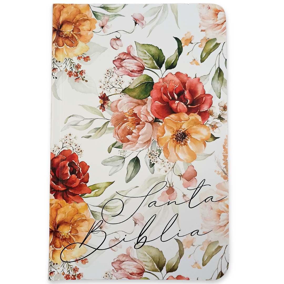 Biblia Reina Valera 1960 · Tapa dura · Diseño con flores