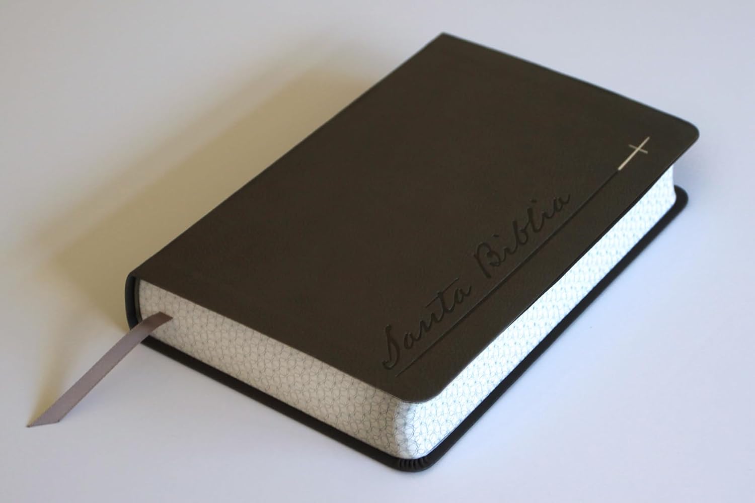 Biblia Reina-Valera 1960, Letra 14 Pt, 14×21, Palabras De Jesús En Rojo, Concordancia, Tapa PU, Gris