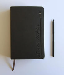 Biblia Reina-Valera 1960, Letra 14 Pt, 14×21, Palabras De Jesús En Rojo, Concordancia, Tapa PU, Gris