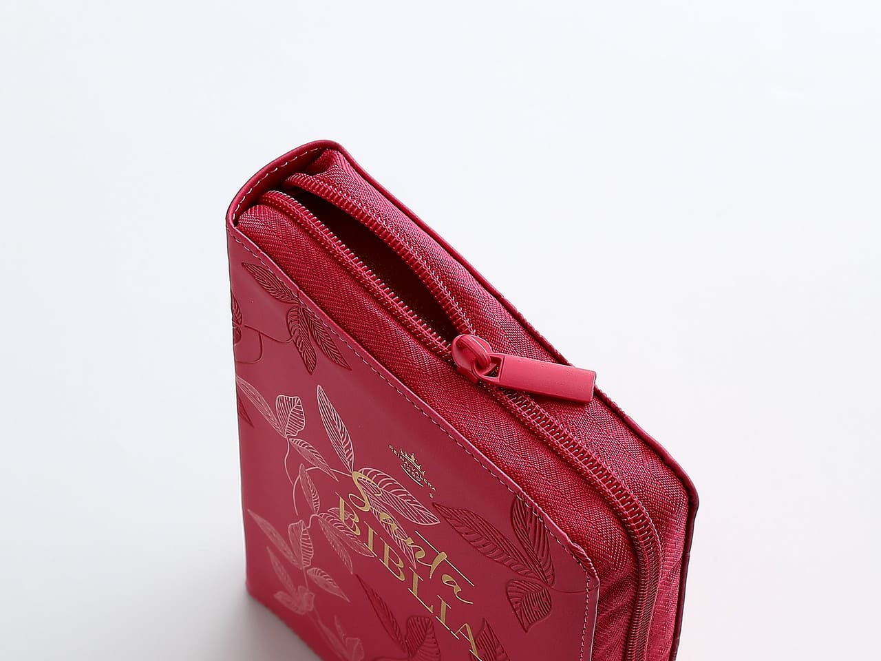Biblia Reina Valera 1960 045Cz L 12P 13X18 Pjr Fucsia Con Hojas Primaverales