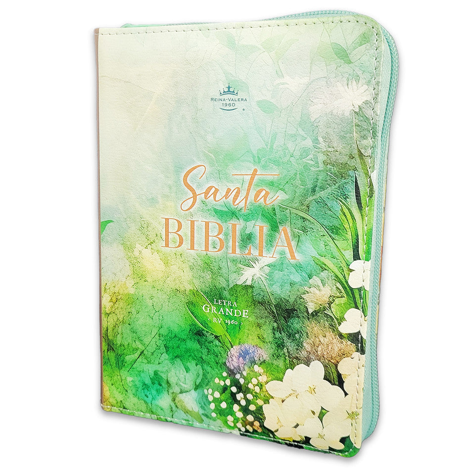 Biblia Reina Valera 1960 045Czti L 10P 13X18 Pjr Vintage Primavera