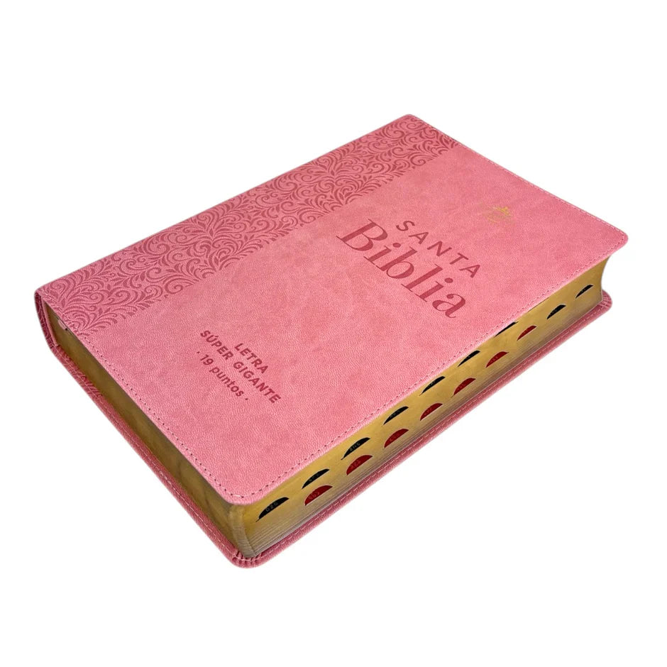 Biblia Reina Valera 1960 088C Lsgi 19P 16X23 Rosa Floral