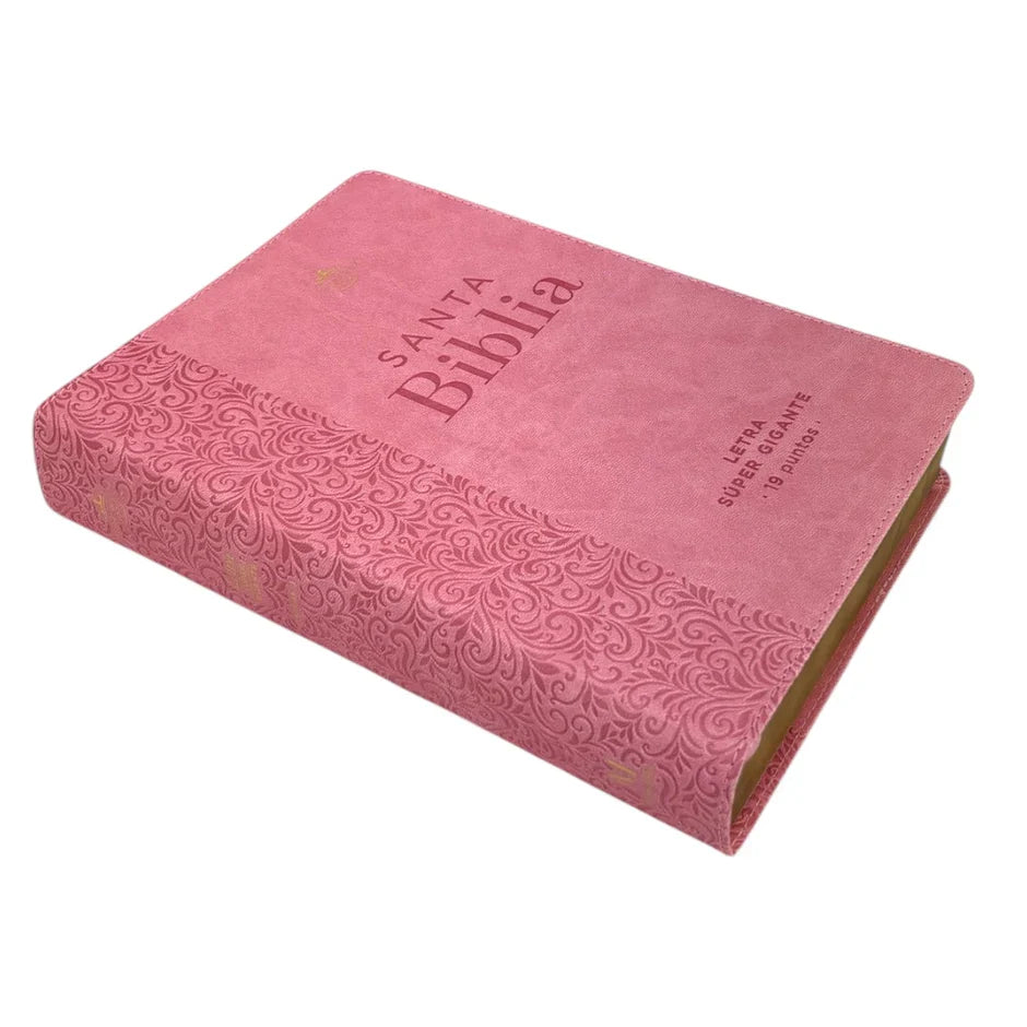 Biblia Reina Valera 1960 088C Lsgi 19P 16X23 Rosa Floral