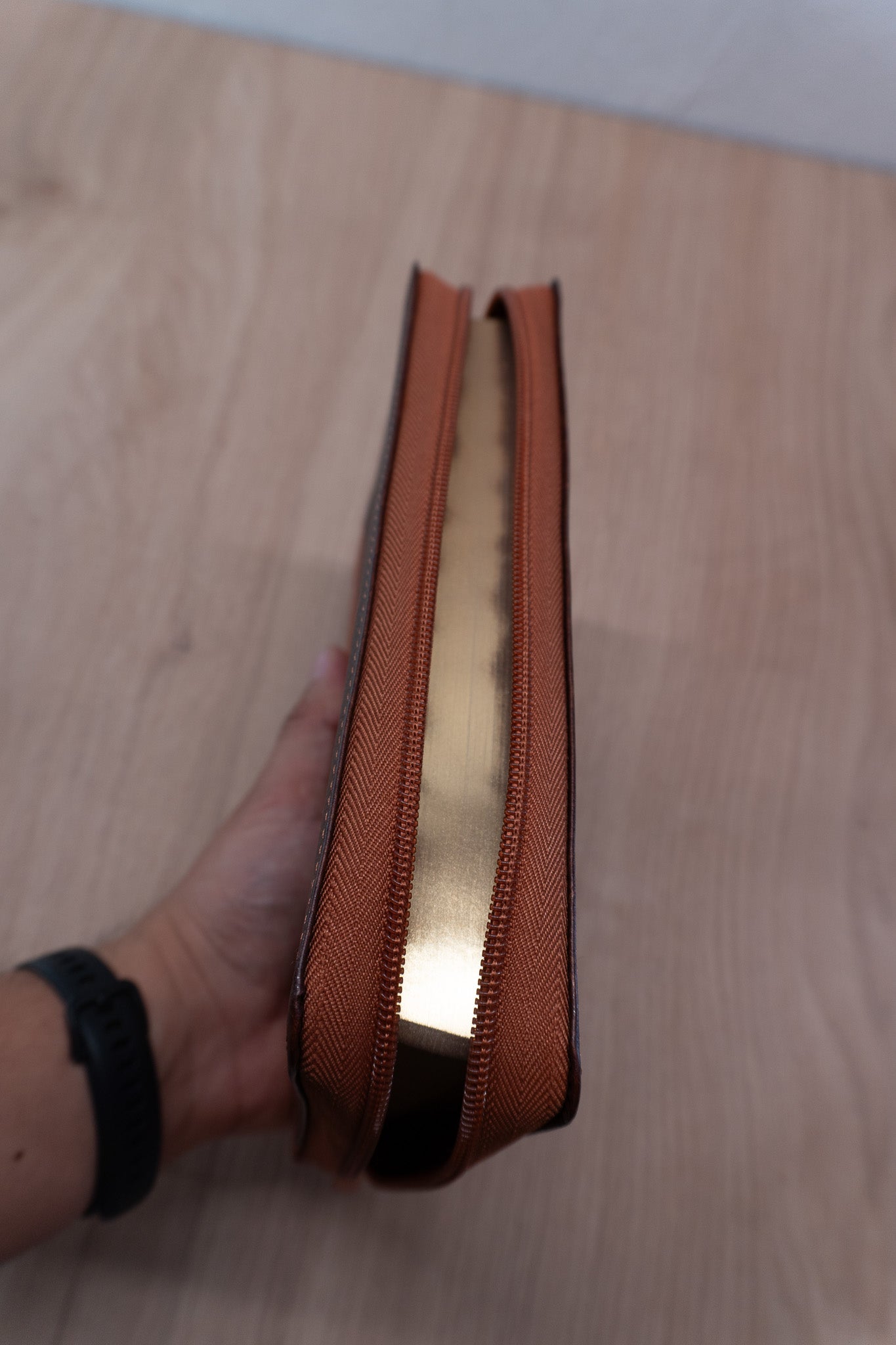 Biblia Reina Valera 1960 – 068 – Con Concordancia – Letra 14 pts – 14x21 cm – Cierre – Marrón/Naranja – León de Judá