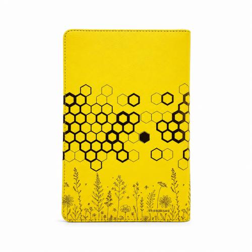 Biblia Reina Valera 1960 – Con Concordancia – Letra 11 pts – 16x23 cm – Palabras de Jesús en Rojo – Cierre – Amarillo Abejas
