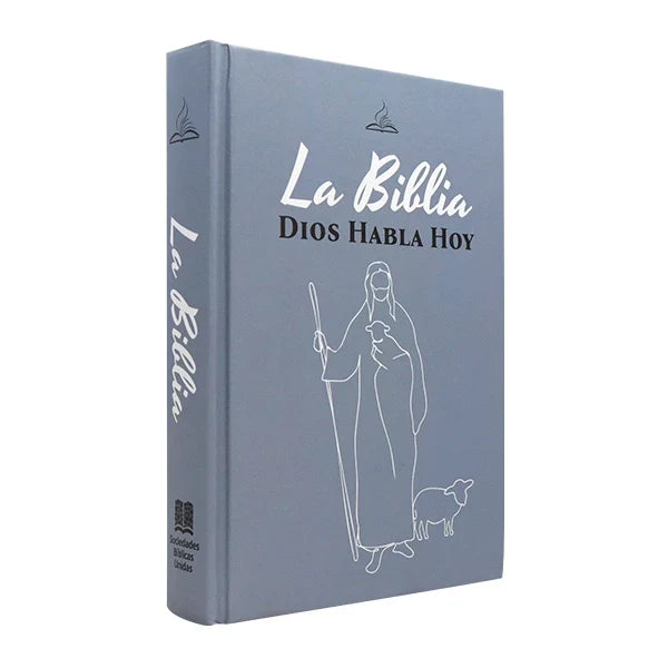 Biblia Dios Habla Hoy – Tapa Dura Gris Azulado, 12 x 17 cm, Letra 9 Puntos