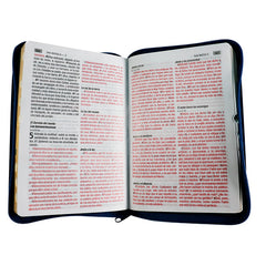Biblia Reina Valera 1960 Letra 11p PJR cierre índice Covertex Azul