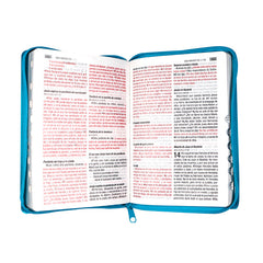 Biblia Reina Valera 1960 Letra 11p PJR cierre índice Covertex Turquesa