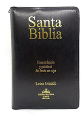 Biblia Reina Valera 1960 Cierre Letra Grande Negro Pjr Sba