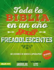 Toda La Biblia En Un Año Para Preadolescentes - E625