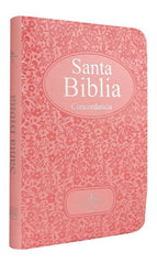 Biblia Reina Valera 1960 Letra Estandar Concordancia Indice Tapa Pu Rosa