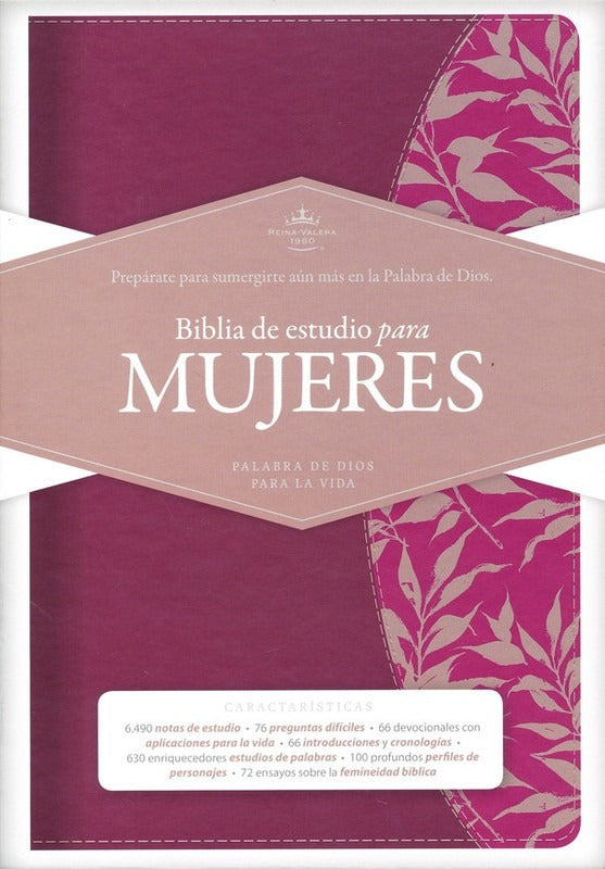 Biblia De Estudio Para La Mujer Piel Fucsia Reina Valera 1960