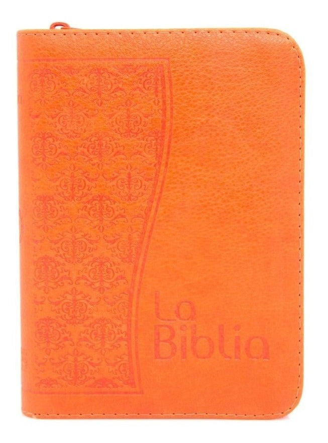 Biblia Mediana Cierre Letra Mayor Naranja Lenguaje Actual