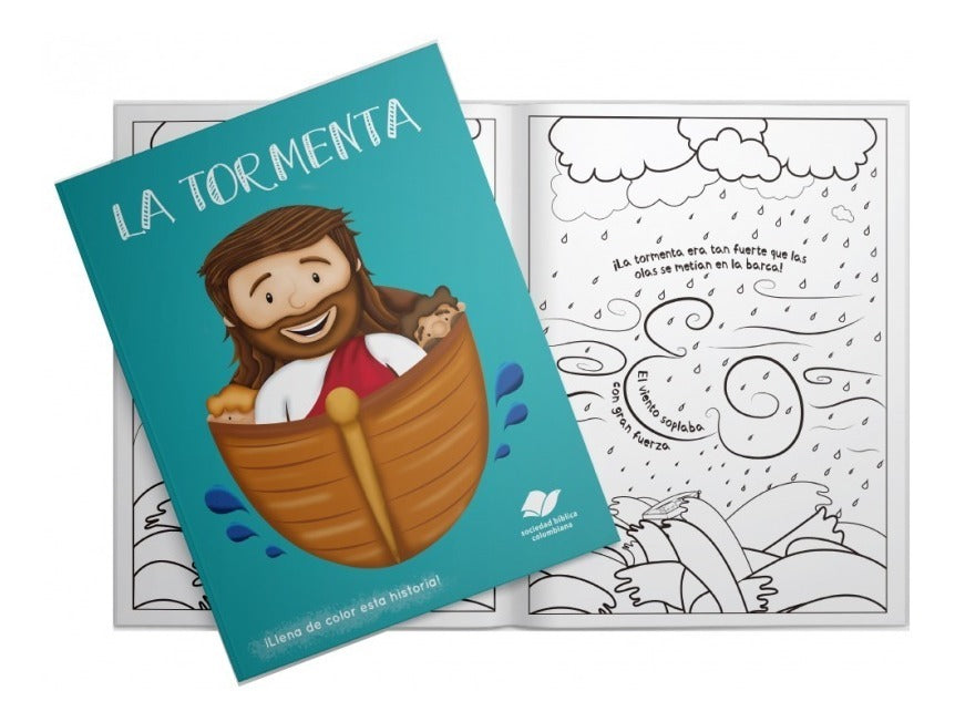 Libro Para Colorear La Tormenta, Niños