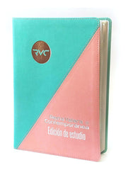 Biblia De Estudio Eco Cuero Rosa Reina Valera Contemporánea