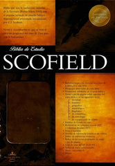 Biblia De Estudio Scofield Tapa Simil Piel Chocolate Reina Valera 1960