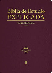 Biblia De Estudio Estudio Explicada Piel Marron