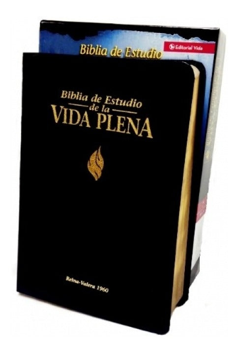 Biblia De Estudio Vida Plena Piel Reina Valera 1960