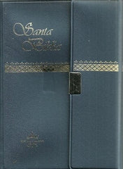 Biblia Bolsillo Elegante Con Estuche Azul Reina Valera 1960