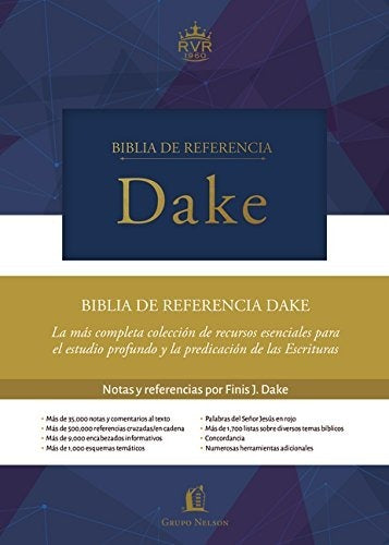 Biblia De Estudio Dake Con Referencias Azul