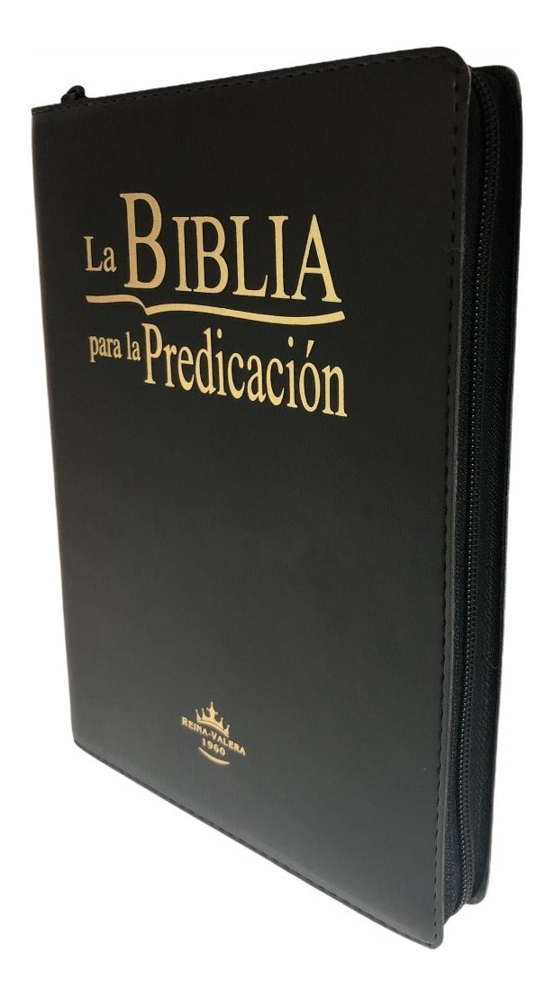 Biblia Para La Predicación índice Cierre Negro Rvr 1960