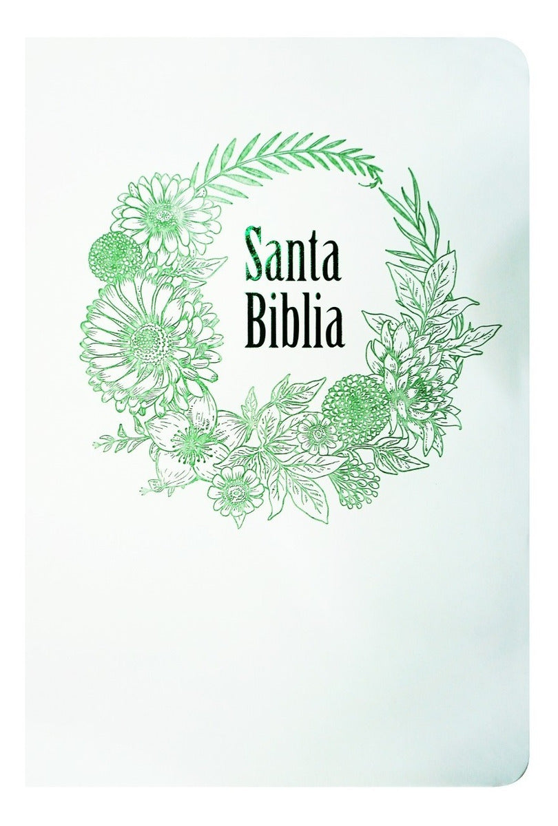 Biblia Letra Grande Blanco Verde Ga Reina Valera 1960