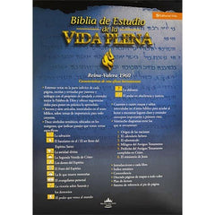 Biblia De Estudio Vida Plena Tapa Dura