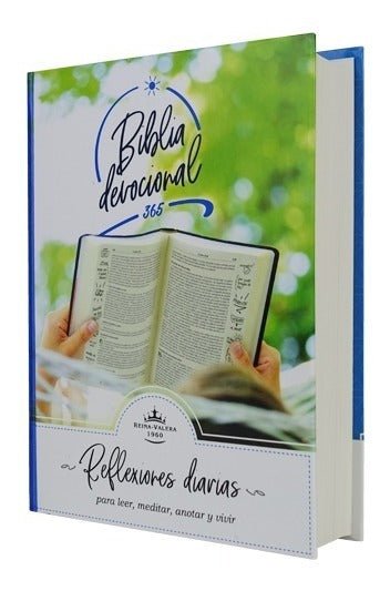 Biblia Devocional 365 Reflexiones Reina Valera 1960 – Tapa Dura, Concordancia, Letra 8 Puntos