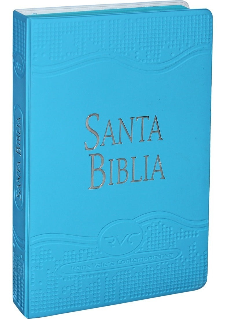 Biblia Letra Grande Celeste Reina Valera Contemporánea