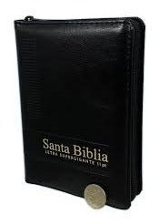 Biblia Reina Valera 1960 Letra Mayor 11 puntos Cierre Indice Tapa Pu Negro