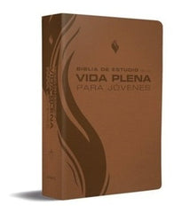 Biblia De Estudio Vida Plena Para Jóvenes Tapa Fina Marrón