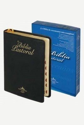 Biblia Pastoral Reina Valera 1960 – Piel Genuina Negro, Concordancia, con Índice, Letra 11 Puntos
