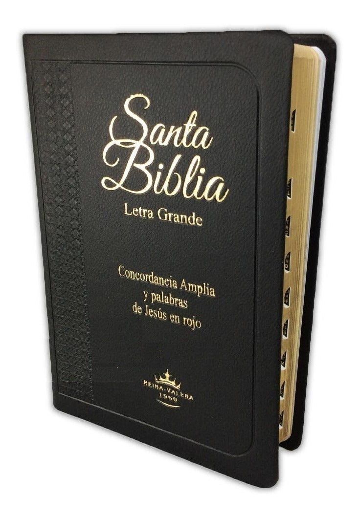 Biblia Reina Valera 1960 Para Hombre Letra Grande Negra