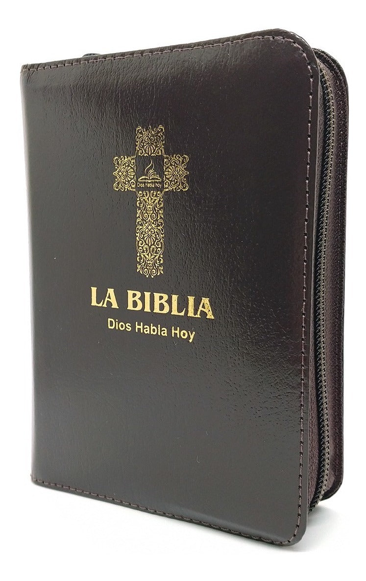 Biblia Dios Habla Hoy Deuterocanónicos Bolsillo Cierre Café