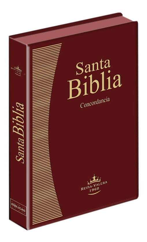 Biblia Reina Valera 1960 letra Estandar Concordancia simil piel Eco Bordo