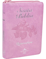 Biblia Quinceañera - Reina Valera 1960 Letra Mayor Cierre Indice Rosa -