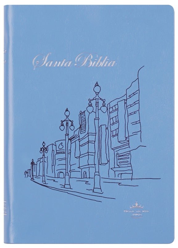 Biblia Reina Valera 1960 – Tapa Vinil Azul, Letra 8 Puntos