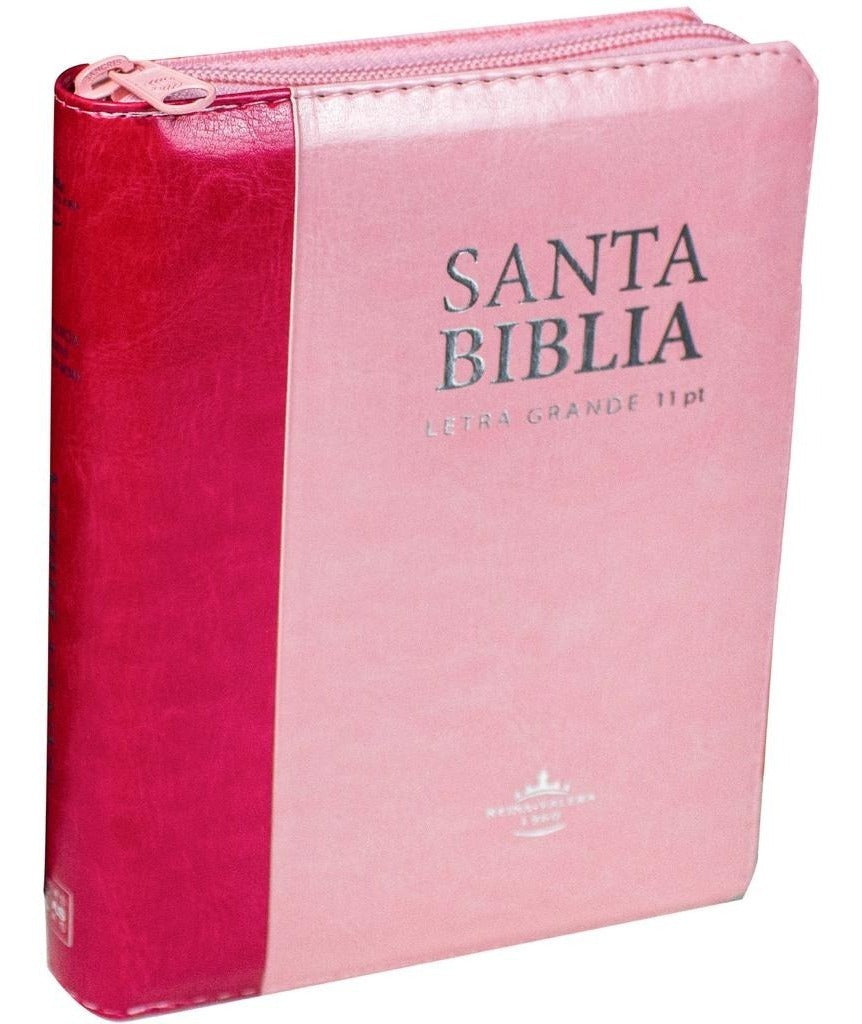 Biblia Reina Valera 1960 Letra Mayor Cierre Indice Pjr Rosa