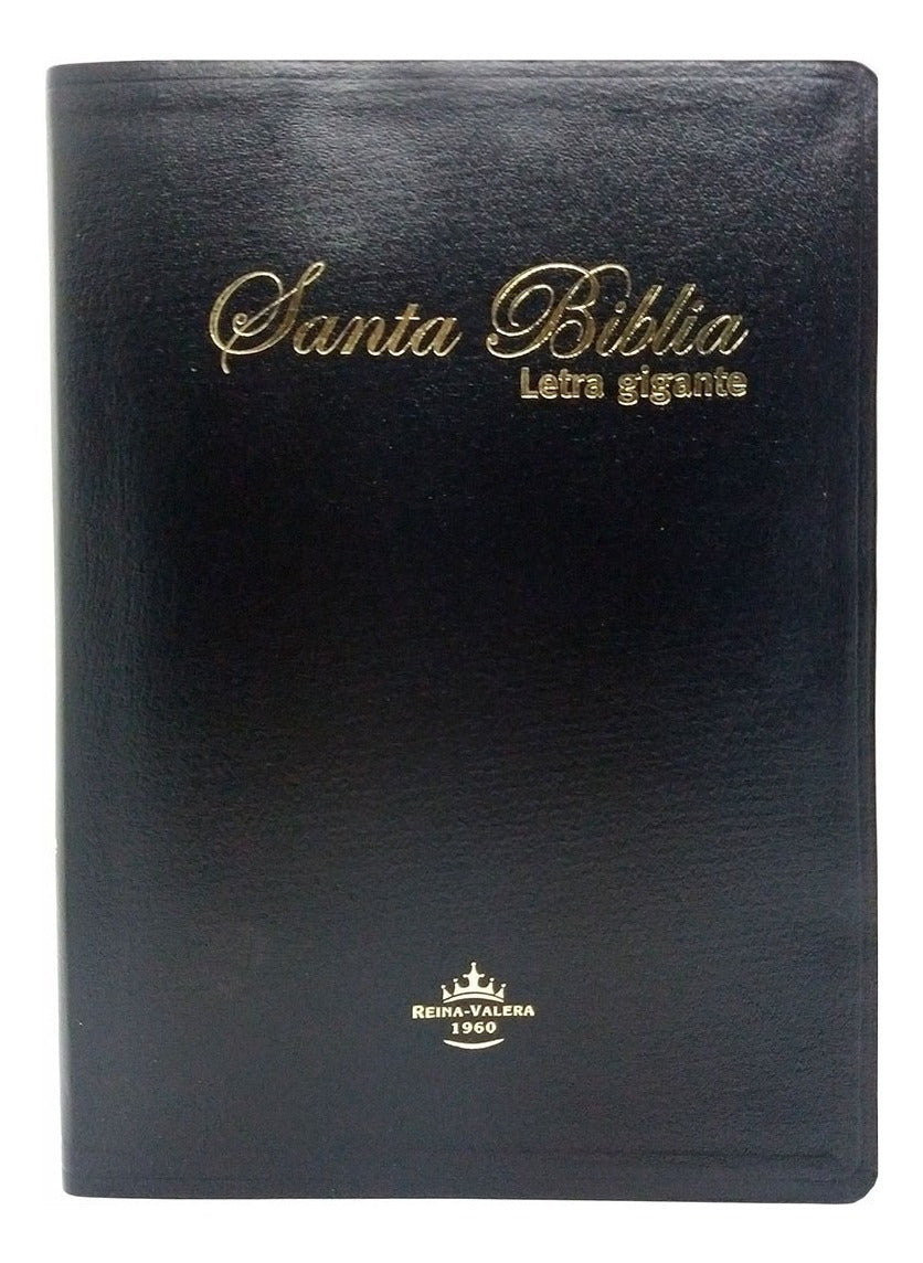 Biblia Reina Valera 1960 Gigante Simil Piel índice Negro