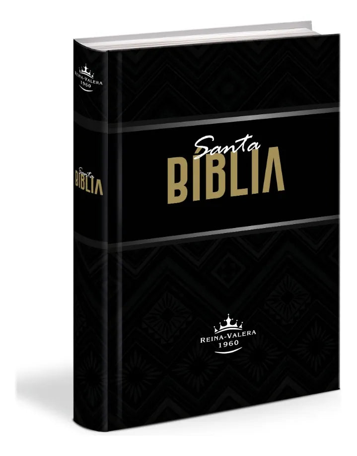 Biblia Reina Valera 1960 Letra Grande PJR Tapa Dura Negra Ilustrada