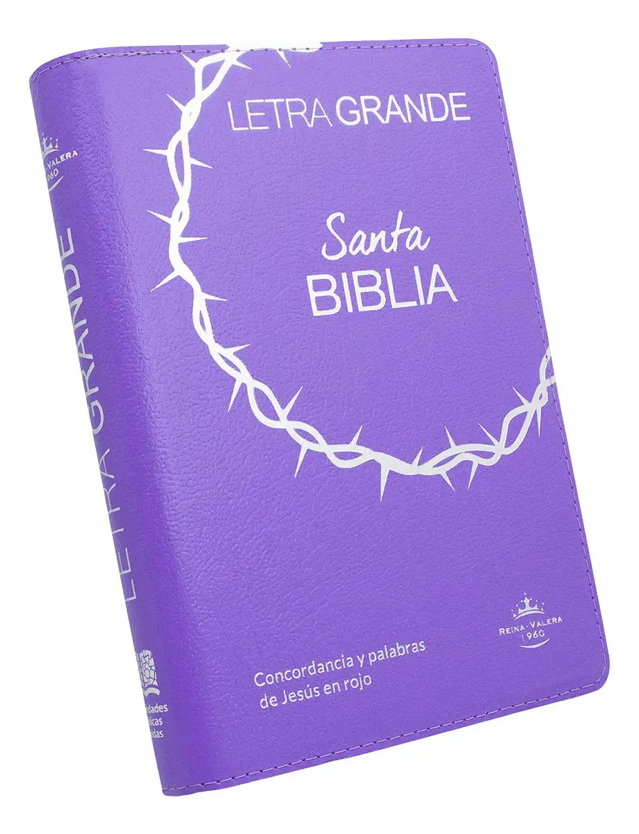 Biblia Reina Valera 1960 Letra 11p PJR cierre índice Covertex Lila
